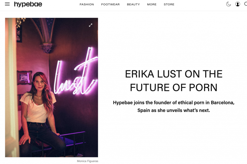 erika lust porn, hypebae interview